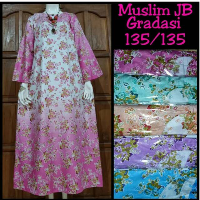 Daster muslim JB gradasi jumbo