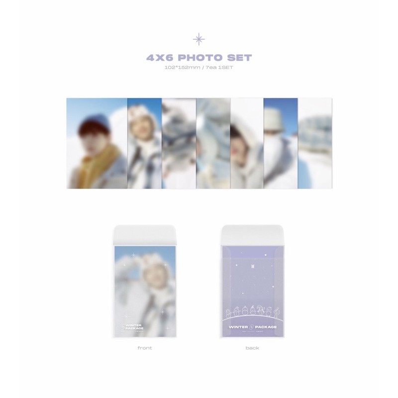 BTS - (READY STOCK) WINTER PACKAGE 2021 (SHARING) - 4x6 Photo