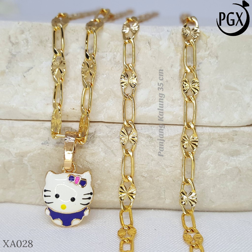 PGX Kalung Anak Perempuan Xuping Lapis Emas Aksesoris Fashion Perhiasan Premium - XA028