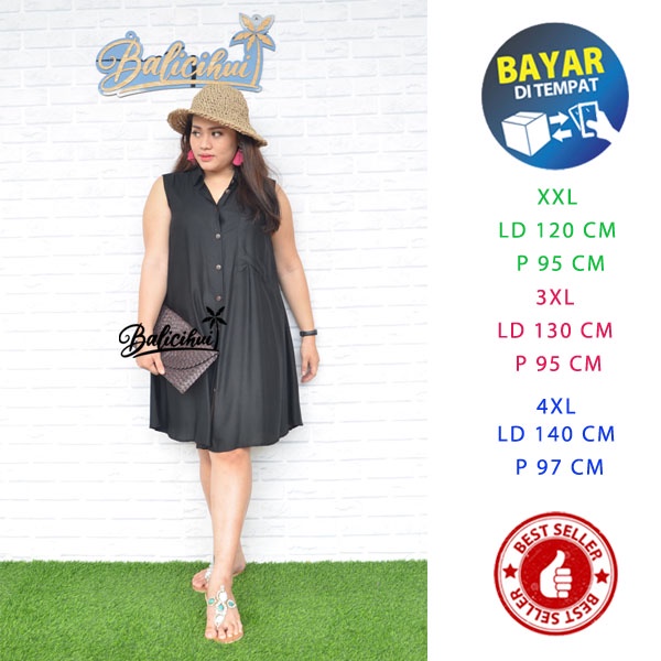 Balicihui Dress Heidi Dress Jumbo Big Size Plus Size Dress Bali