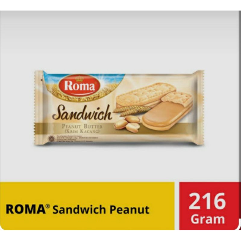 

roma sendwic peanut 216 gr