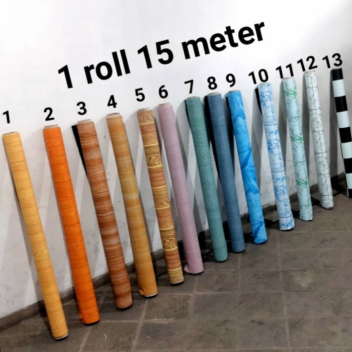 TIKAR-KARPET- KARPET PLASTIK VINVYL 1 ROLL (16 METER) UNTUK MEJA DAN LANTAI -KARPET-TIKAR.