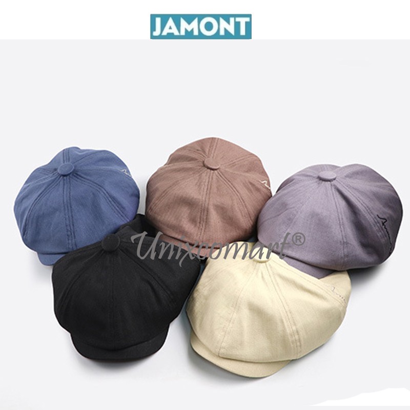 Topi Baret JAMONT BRITISH Style Beret Topi Dewasa Newsboy Flat Hat Pelukis Patino Retro