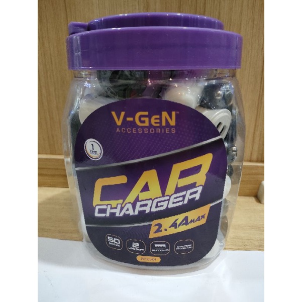 Kepala Charger Mobil V-Gen JVCC5-01 || Cas Mobil V-Gen