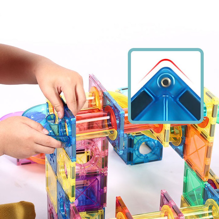 Magnescape Magnetic tiles marble run 106pc