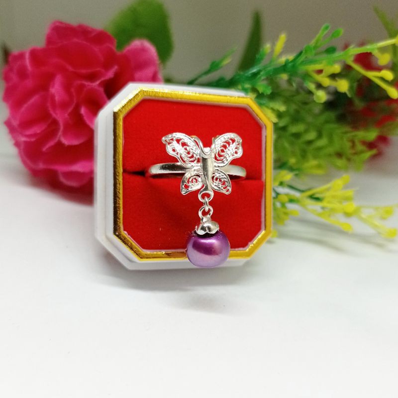 cincin kendari perak mutiara tawar