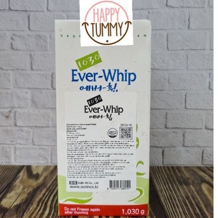 

Everwhip non dairy cream original vegetarian whipping cream 1030gr