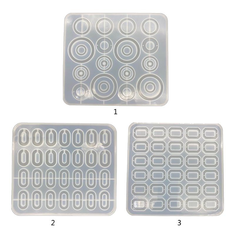 Cetakan Resin Bahan Silikon Akrilik Untuk Membuat Perhiasan Anting Kalung Liontin