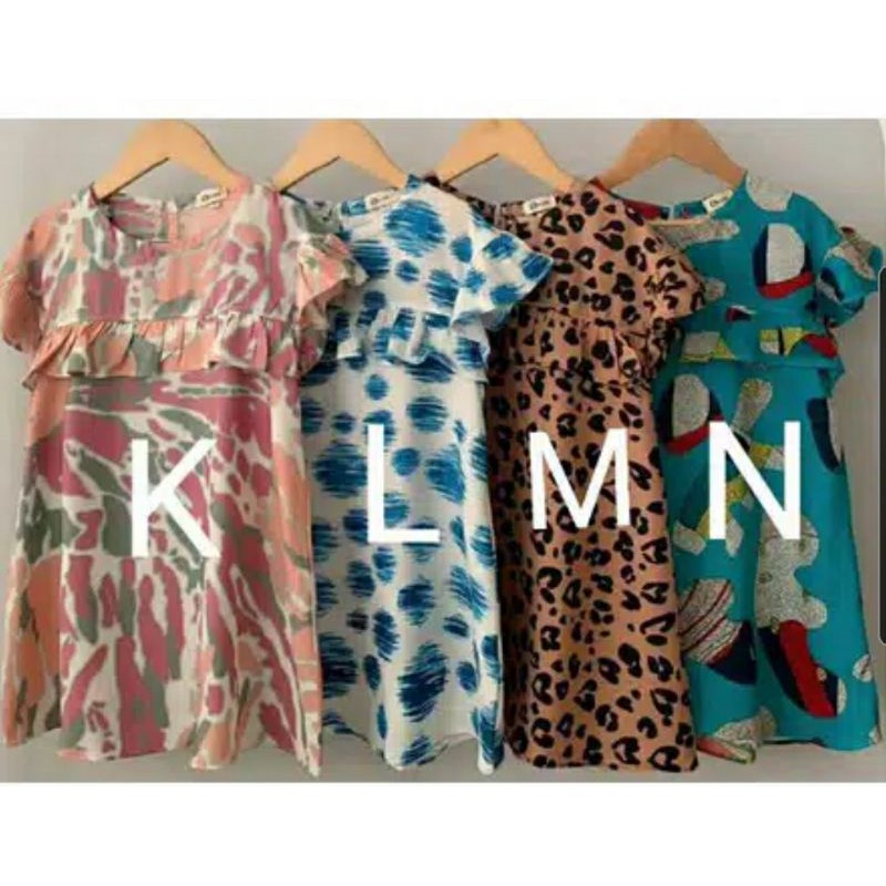 KSHFASHION I Dress Rayon ANak I Daster Anak Perempuan Smilee