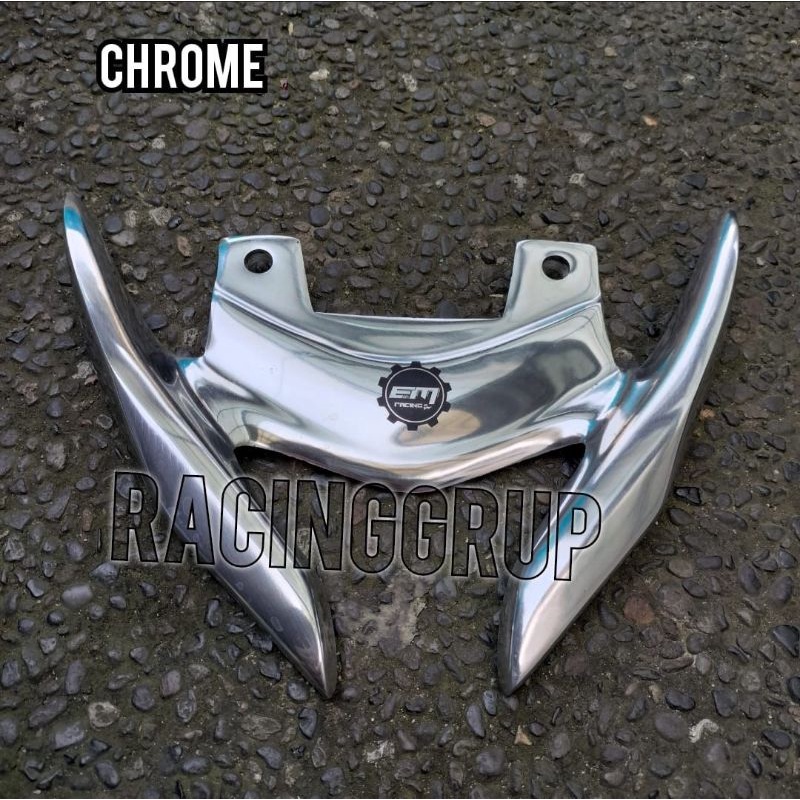 Behel Vixion New Begel Vixion New Behel Vixion NVL NVA Model R15 Bahan Alumunium Varian Warna Silver Chrome