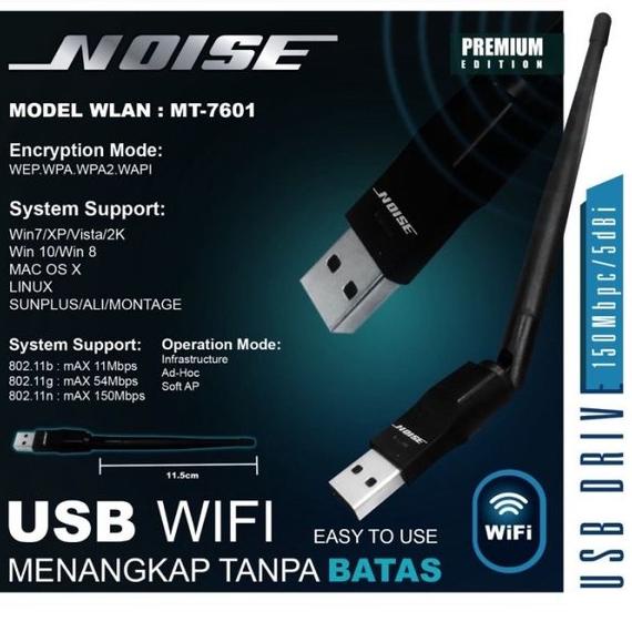 LNA.27Jn22ᴿ– USB WiFi Dongle NOISE MT7601 Penangkap Internet Transmission Reciever