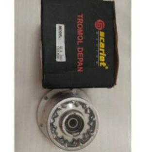 TROMOL KLX 150  D TRACKER H36 DEPAN DOUBLE BEARING SILVER SCARLET