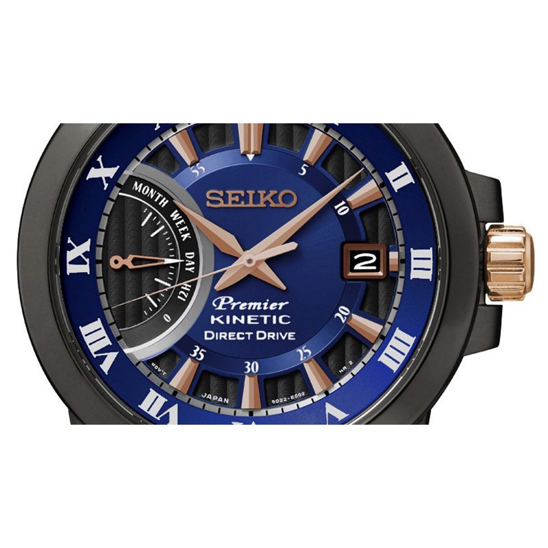 Seiko Premier SRG012P1 Kinetic Diret Drive Blue Dial | Jam Pria SRG012