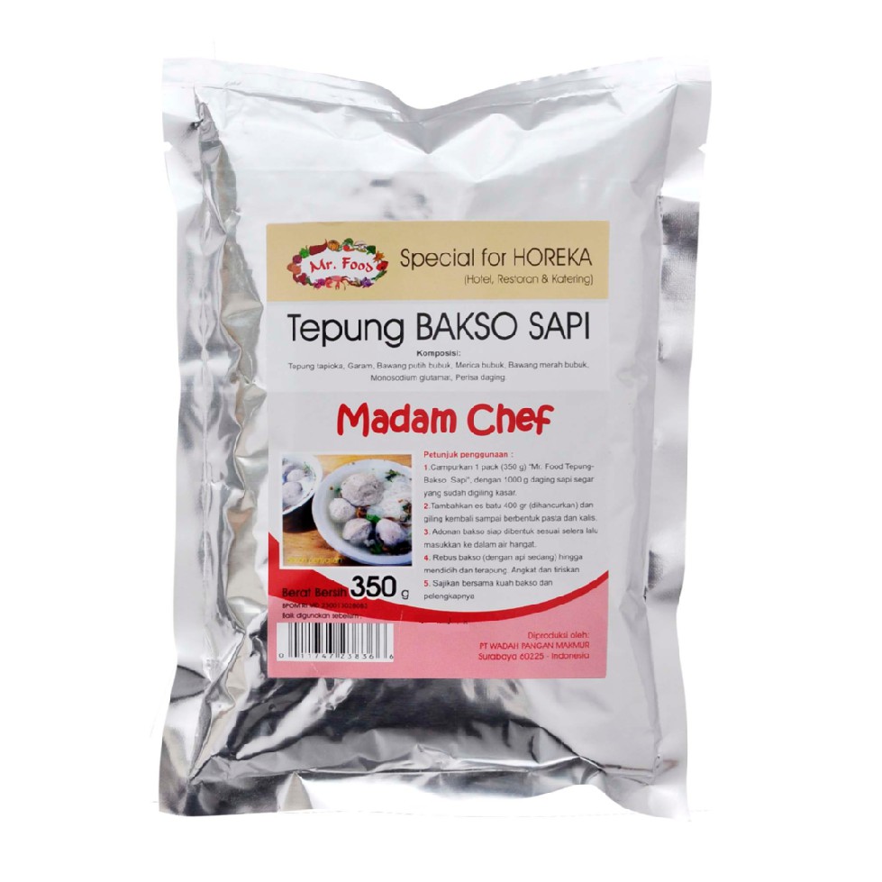 MR FOOD TEPUNG BAKSO SAPI 350GR - MADAM CHEF MEAT BALL