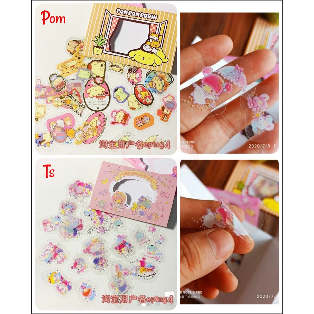 

( ^ ω ^ )✧-EI Sticker original mix sanrio hellokitty pom twinstar