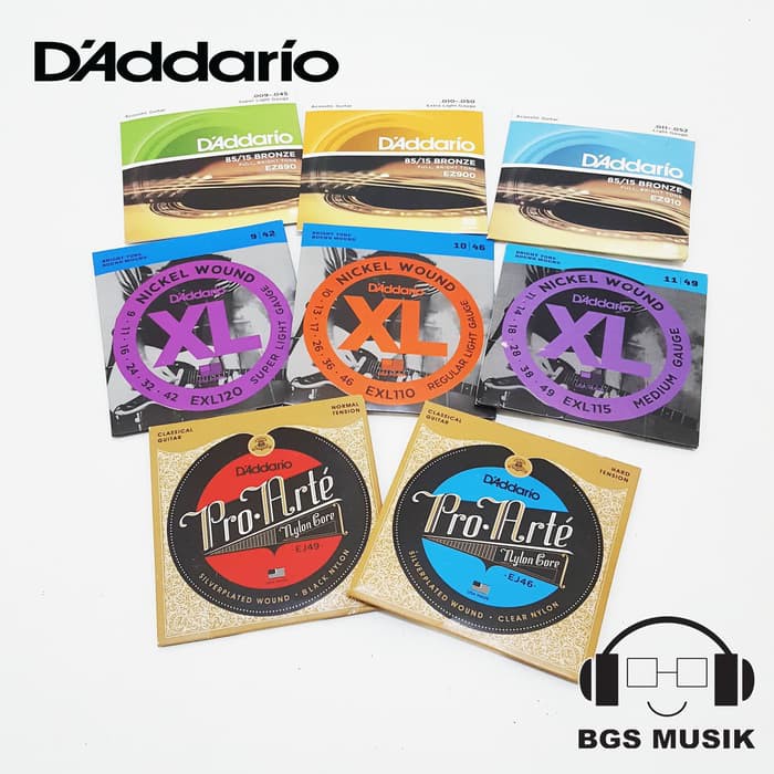 Senar gitar D'addario