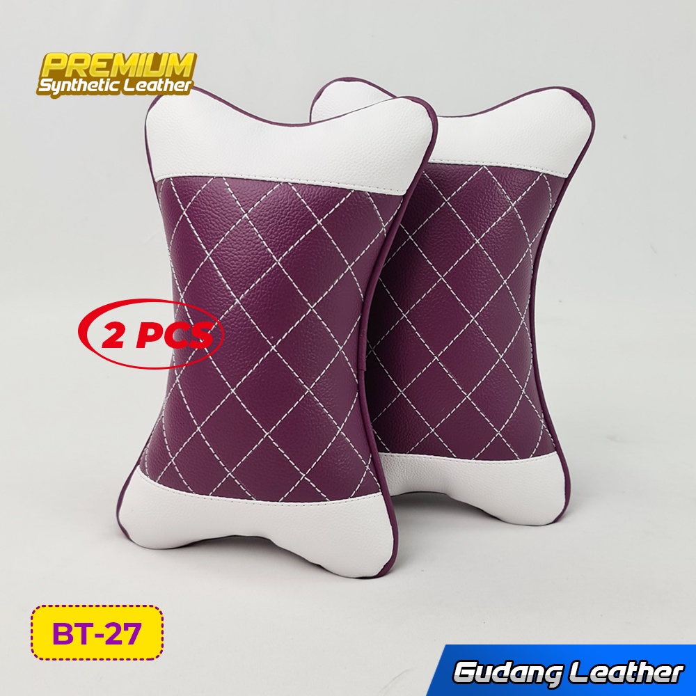 [COD] Bantal Mobil Kulit Waterproof Anti Kumel