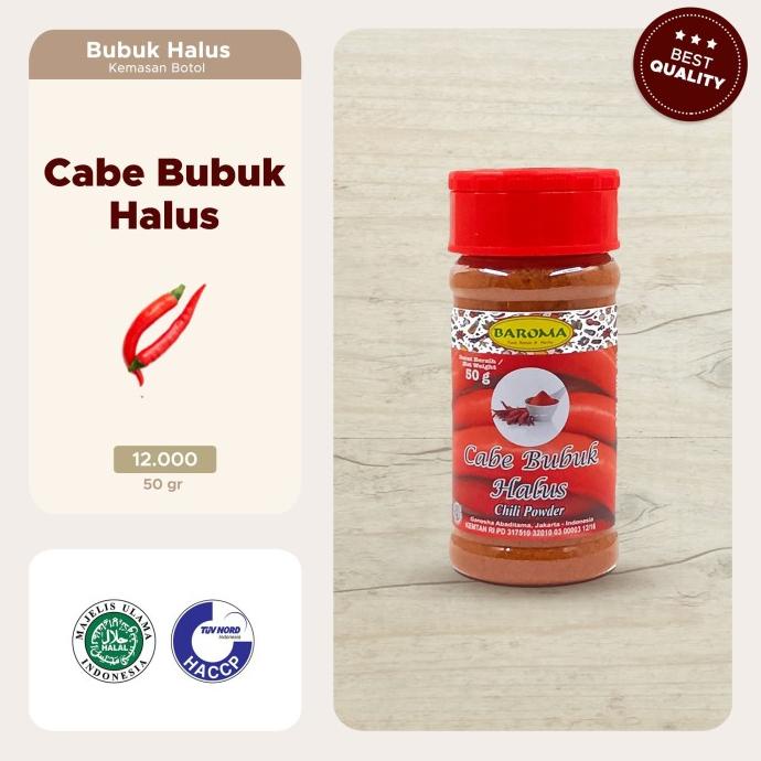 

bumbu Cabai Bubuk Halus / Chili Powder 50g - Baroma Bumbu Rempah