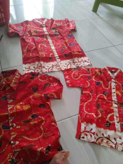 Hem Kemeja Atasan Batik Anak Cowok Laki-laki Daun Jaya