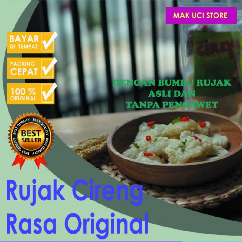 

RUJAK CIRENG ORIGINAL CAMILAN CRISPY ENAK MAK UCI RASA MAKNYUSS DAN HITS