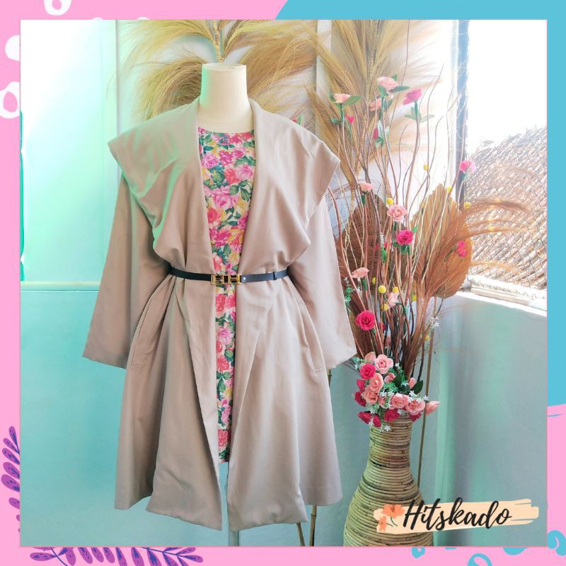 (Jumbo LD 120) PL Coat Outer Coklat (Brand "TRENTE CORMORANT") Kode 345 Preloved Coat