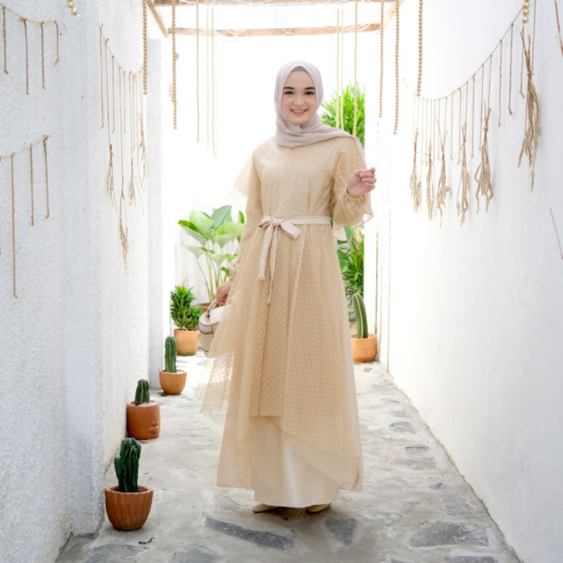 Drania Tile Dress Ld 104/Dress Tile Pesta/Dress Tile Kondangan/Dress Tile Busui/Dress Maternity