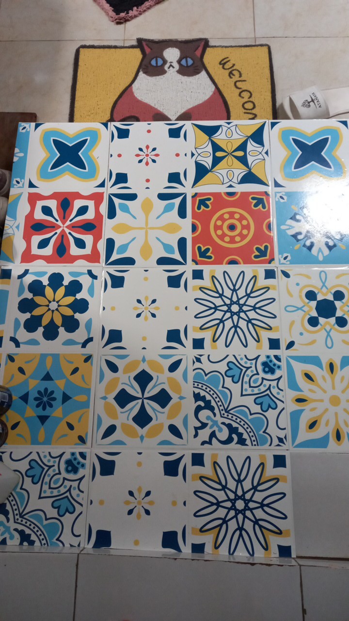 [sticker Dinding Dan Stiker Lantai] Bisa Untuk Perabot Seperti Kulkas Kompor Mesin Cuci - Ornamen 1