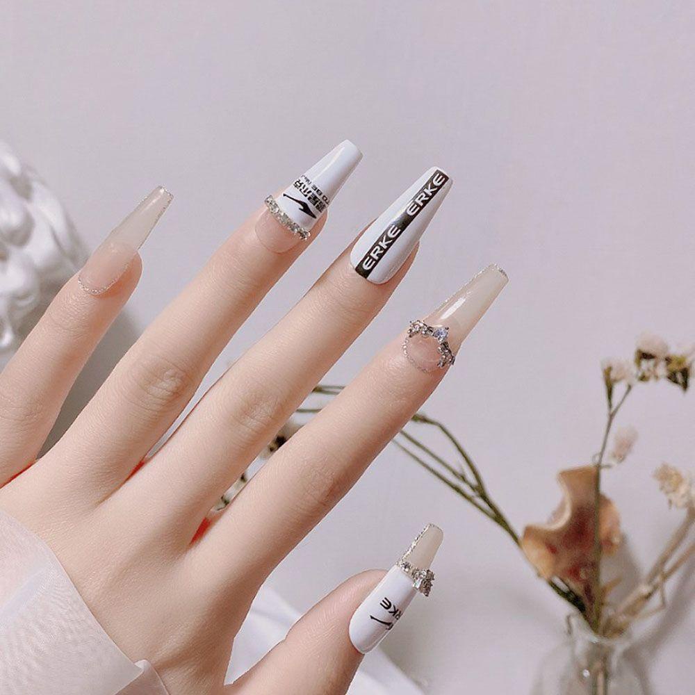 AUGUSTINA Agustina Stiker Nail Art Perekat Motif Kartun Yang Indah Aksesoris Manicure