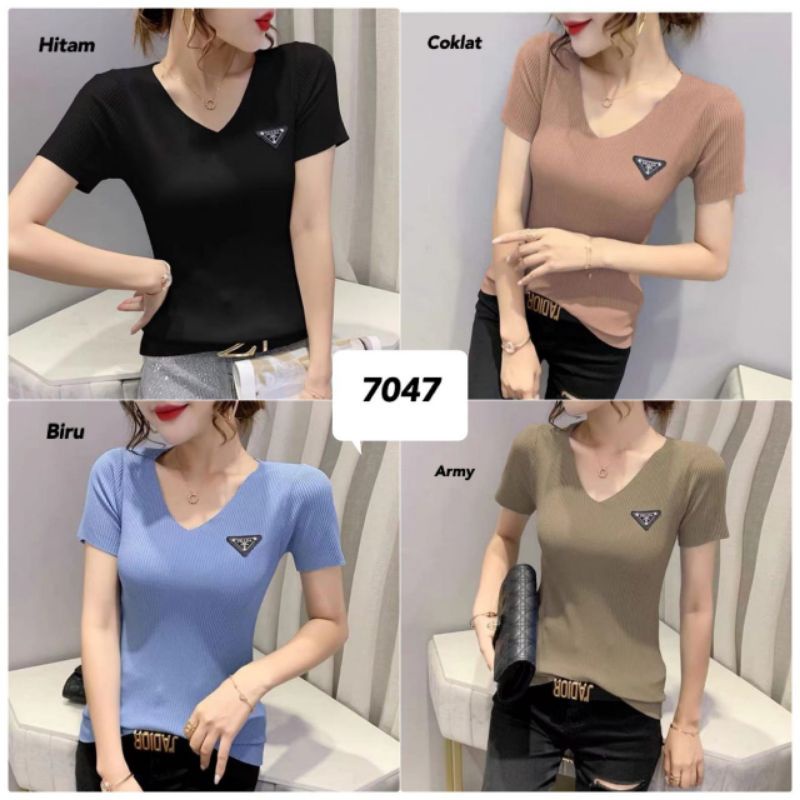 atasan rajut import 7047