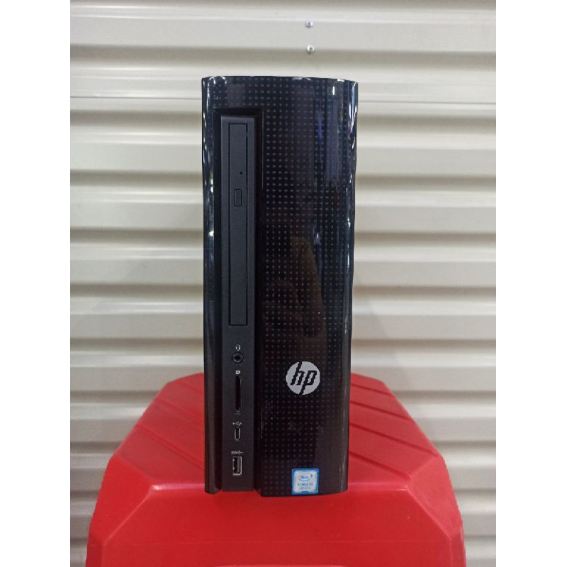 Pc desktop minislim hp 270-P026d proce core i5 7400T 7Th ram 8gb DDR4 hdd 1Tb DVD berkualitas