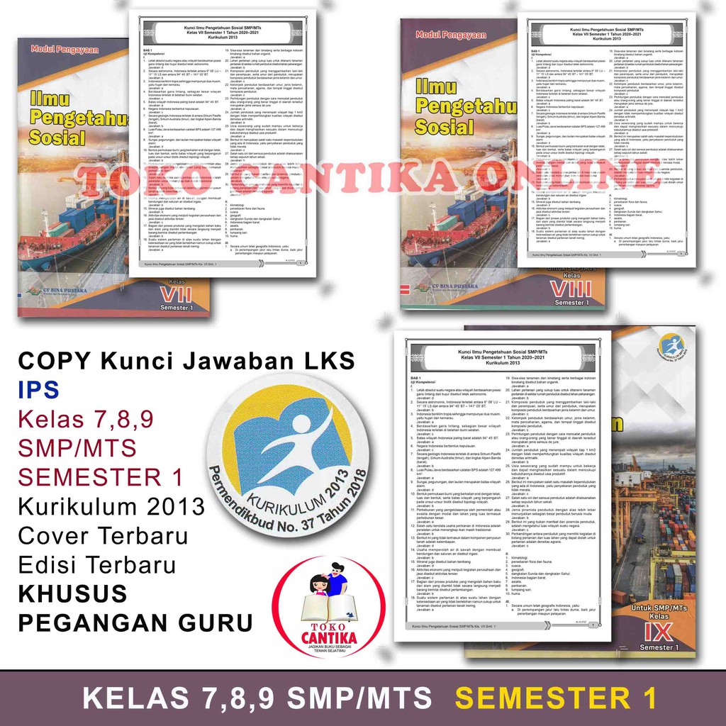 Copy Kunci Jawaban Lks Ips Kelas 789 Smp Semester 1 Khusus Pegangan Guru Kurikulum 2013 Shopee Indonesia