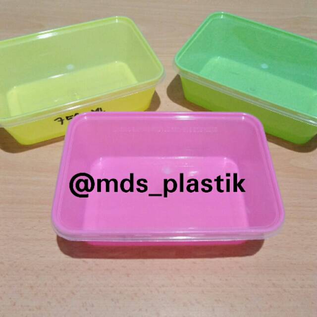 25 PCS THINWALL KOTAK WARNA 750 ML / BOX MAKANAN SERBAGUNA
