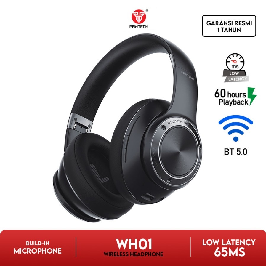 FANTECH WH01 WIRELESS HEADPHONE BLUETOOTH GAMING WH 01 HEADSET TYPE C