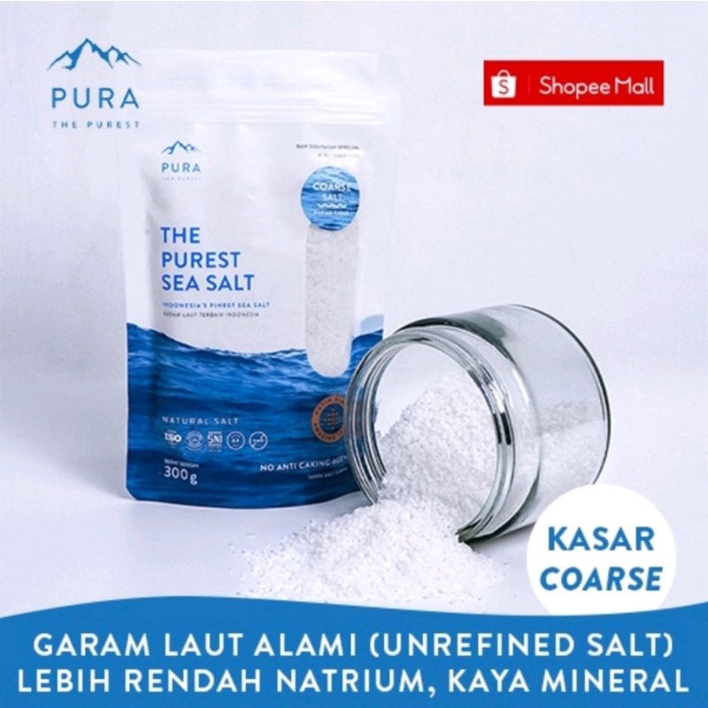 

Pura Purest Sea Salt Coarse / Garam Laut Natural Kasar - 300 g