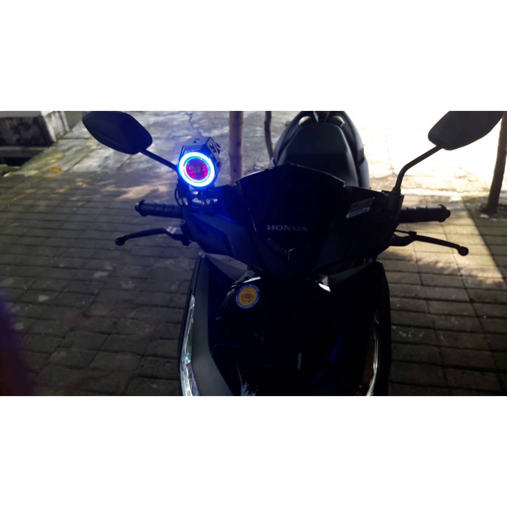 L008 | Lampu Sorot Tembak LED U7 Transformer Motor Scoopy Vario Nmax Aerox PCX CB 150R Vixion Xabre