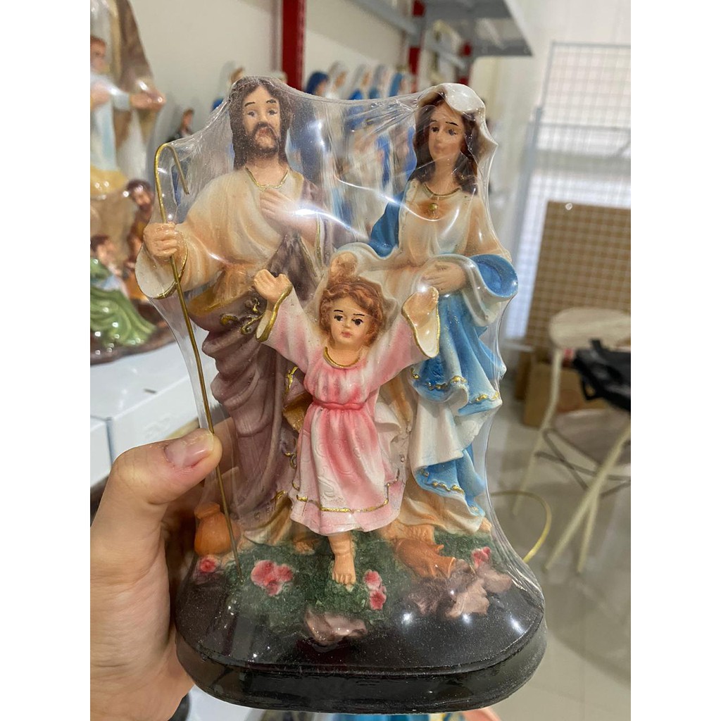 Patung Keluarga Kudus Tongkat 20cm / Patung Rohani / Patung Pernikahan Katolik