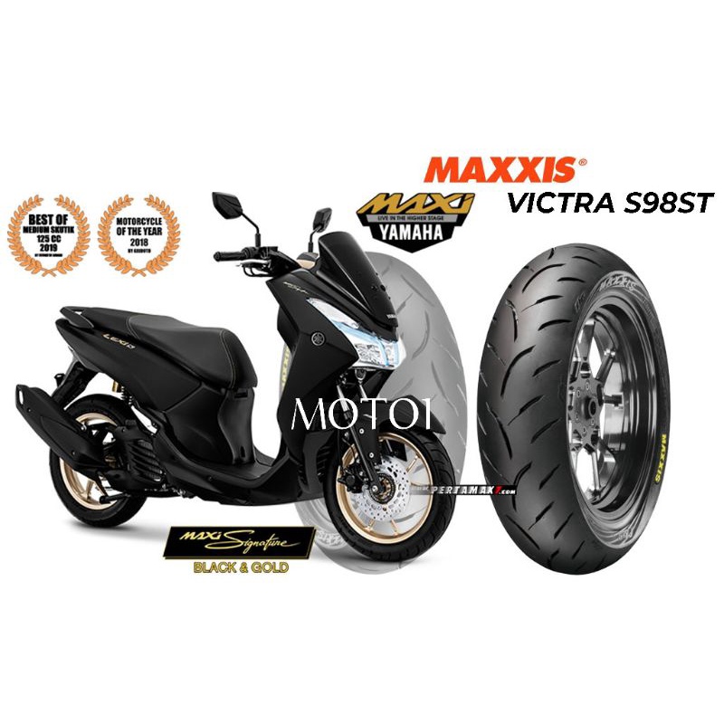 (PAKET )BAN YAMAHA LEXY 125 - MAXXIS VICTRA S98ST  (90/90-14 dan 100/90-14) SEPASANG