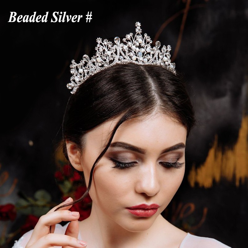 Baroque Deartiara Crystal Tiaras And Crowns Hairbands Rhinestone Wedding Hair Accessories For Bridal