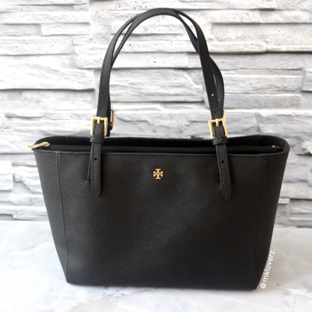 Tory Burch York Small Tote (Black)