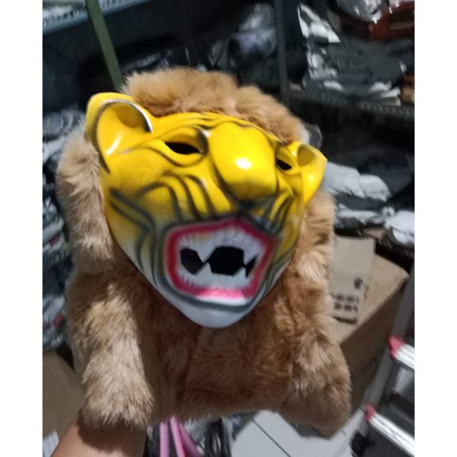 Mainan anak topeng singa custom singa macan