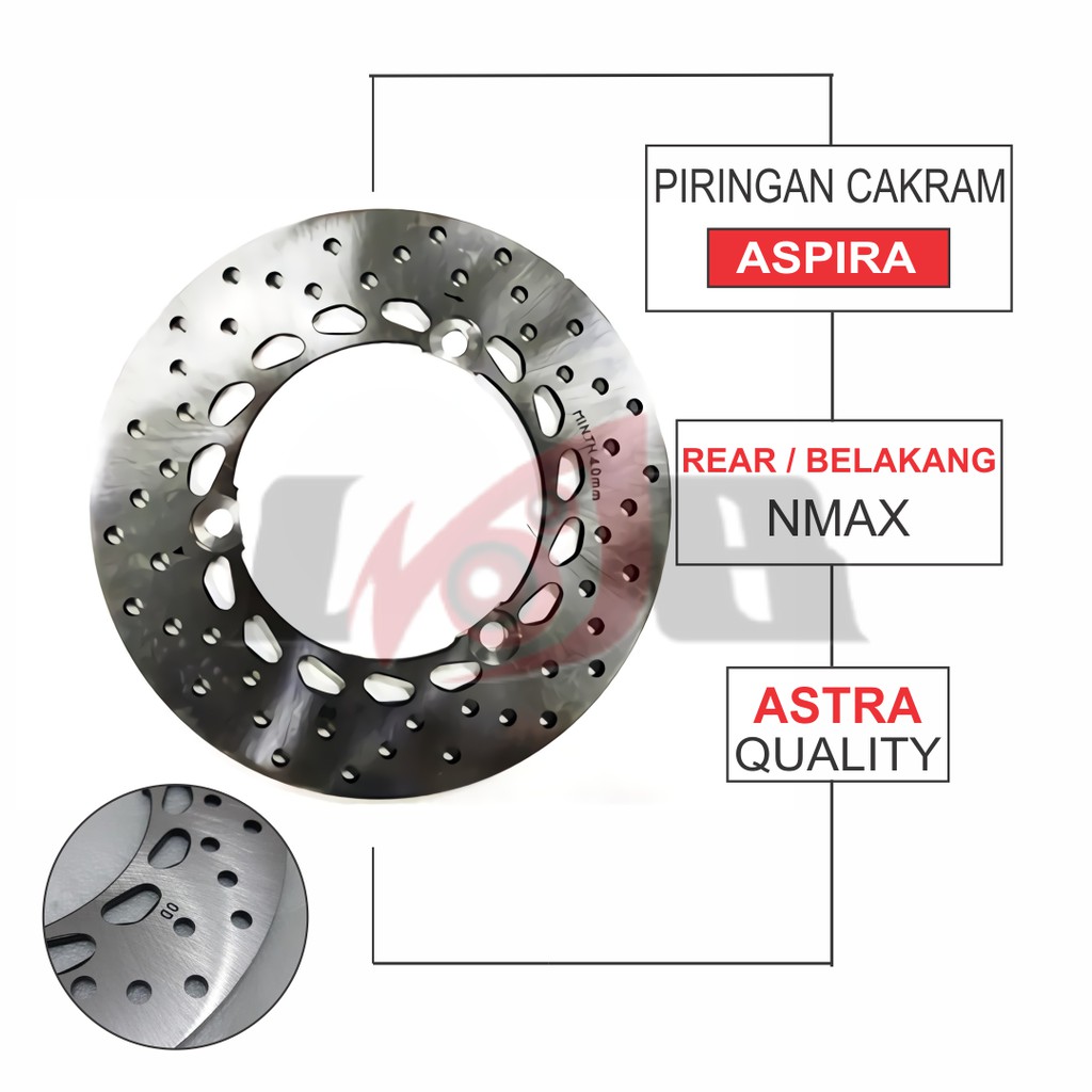 ASPIRA Piringan Cakrang Belakang Nmax Rear Disc Brake Rem Motor Matic