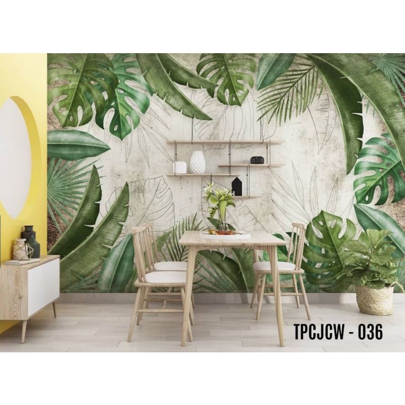 wallpaper dinding custom mural resto dan cafe