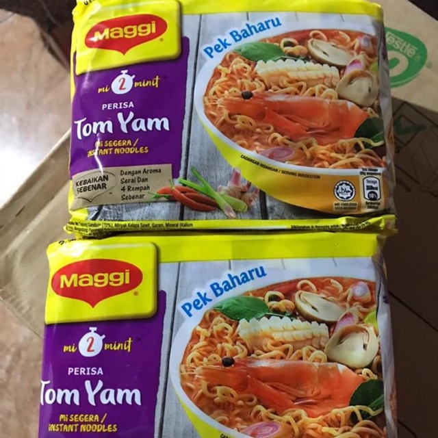 Mi Maggi Tom Yam Malaysia Mi Instant Mie Maggi Tom Yum Isi 5 Shopee Indonesia