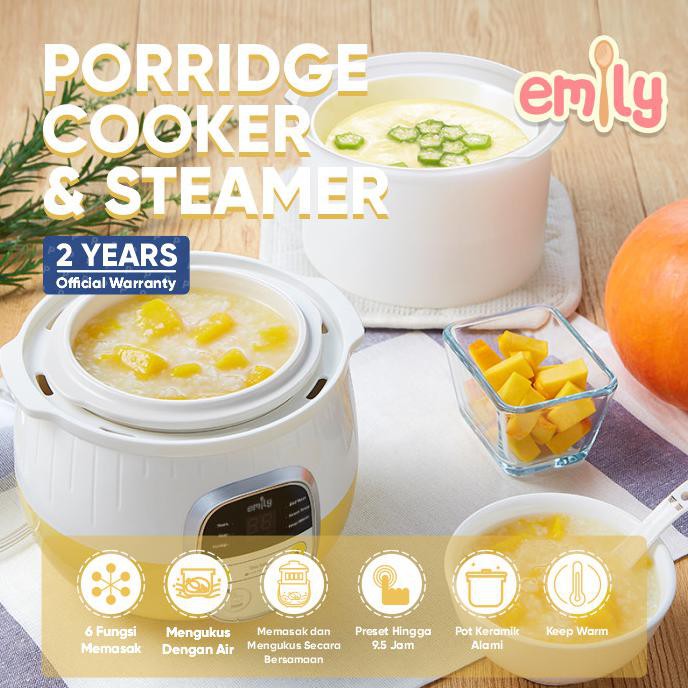 Emily Porridge Slow Cooker 0.8L / Baby & Family Food Maker - Promo 