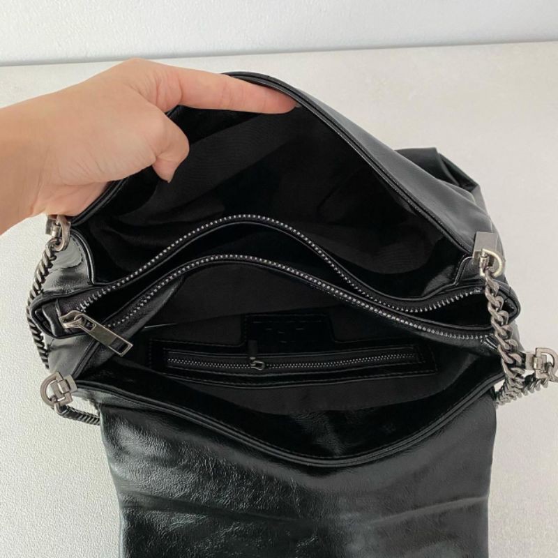 ZRA rocker shoulder bag with flap
