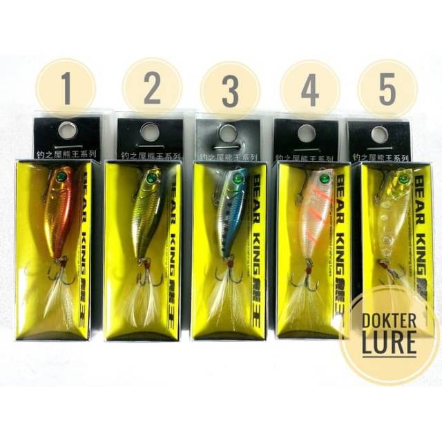 LURE Popper TRULINOYA Bear King Mini Popper 3gr 4cm Umpan Mancing Casting Ultralight