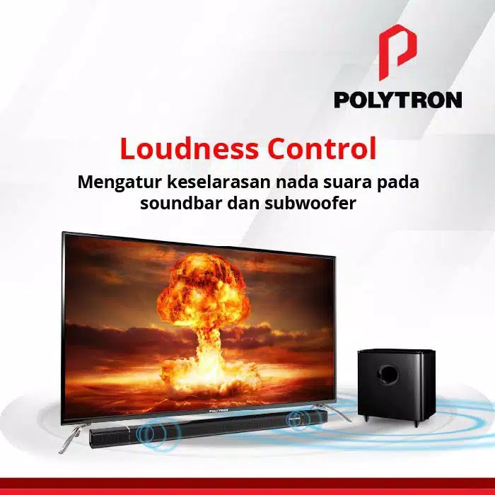 LED TV Polytron Digital TV Cinemax Soundbar 50″ PLD 50BV8758 Garansi Resmi