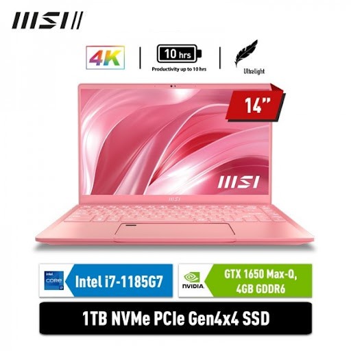 MSI PRESTIGE 14 A11SCX 9S7-14C413-622 I7-1185G7/ 16GB/ 1TB SSD GTX1650