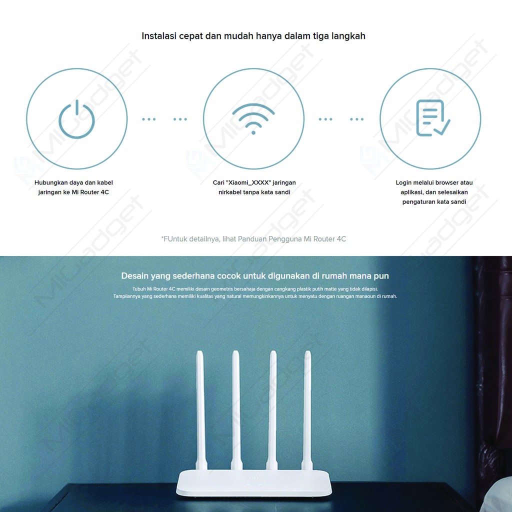 Xiaomi Router 4C 4 C 300Mbps - WiFi Router Repeater