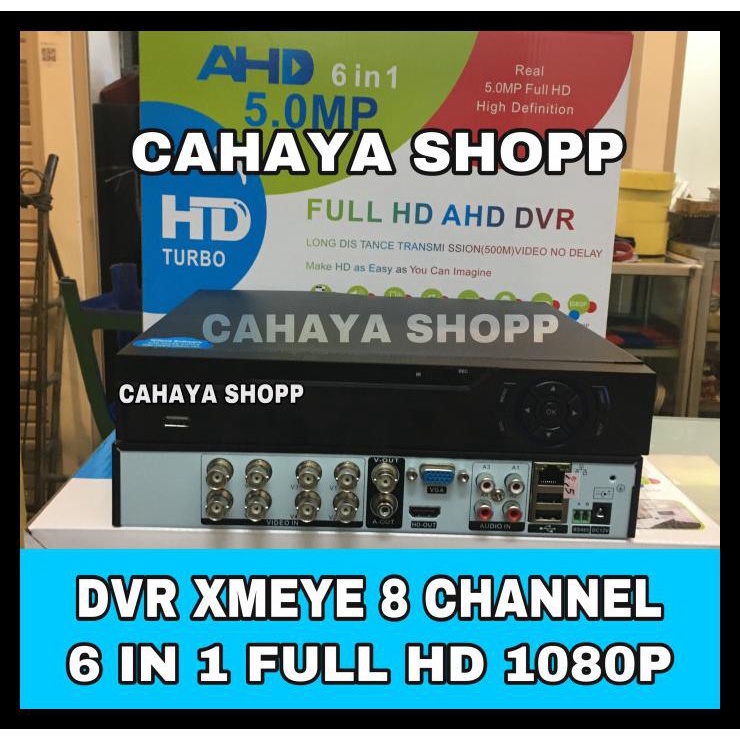 Terbaru Dvr Xmeye 8 Channel 1080P H-265+ Full Hd / Dvr Ahd Xmeye